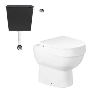 Seattle Back To Wall Toilet With Soft Close Seat and Concealed Cistern