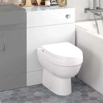 Harper Gloss White Back To Wall Unit And Seattle Toilet