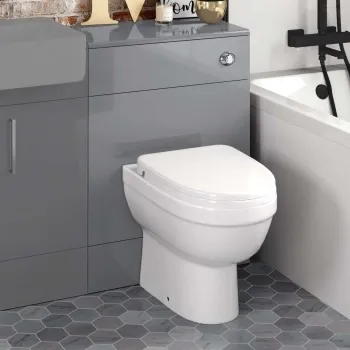 Harper Stone Grey Back To Wall Unit And Seattle Toilet
