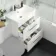 Avon Gloss White Basin Drawer Vanity and Back To Wall Toilet 1100mm