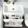 Avon Gloss White Combination Basin Drawer and Seattle Toilet 1100mm - Left Handed