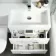 Avon Gloss White Combination Basin Drawer and Seattle Toilet 1100mm - Right Handed