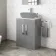 Avon Stone Grey Cabinet with Marble Top 600mm - Excludes Counter Top Basin