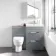 Avon Stone Grey Combination Basin Drawer and Seattle Toilet 1100mm