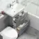 Avon Stone Grey Combination Basin Drawer and Seattle Toilet 1100mm