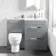 Avon Stone Grey Combination Basin Drawer and Seattle Toilet 1100mm - Right Handed