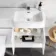 Foster Gloss White Combination Vanity Basin and Seattle Toilet 1200mm - Right Handed