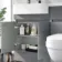 Foster Stone Grey Combination Vanity Basin and Seattle Toilet 1200mm - Left Handed