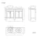 Bermuda Graphite Grey Vanity with Marble Top & Oval Counter Top Basin 1200mm
