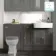 Monaco Graphite Grey Basin Vanity and Back To Wall Unit 1500mm (Excludes Pan & Cistern)
