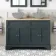 Lucia Inky Blue Cabinet with Oak Effect Top 1200mm - Excludes Counter Top Basins