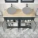 Lucia Inky Blue Cabinet with Oak Effect Top 1200mm - Excludes Counter Top Basins