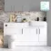 Harper Gloss White Combination Vanity Basin and Denver Toilet 1500mm - Black Accents