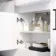 Harper Gloss White Combination Vanity Basin and Atlanta Toilet 1500mm - Black Accents