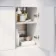 Harper Gloss White Combination Vanity Basin and Atlanta Toilet 1500mm - Black Accents