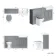 Monaco Dove Grey Combination Vanity Basin and Hudson Toilet with Wooden Seat 1500mm