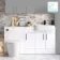Harper Gloss White Combination Vanity Basin and Boston Toilet 1500mm - Black Accents