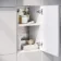 Harper Gloss White Combination Vanity Basin and Boston Toilet 1500mm - Black Accents