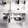 Harper Gloss White Combination Vanity Basin and Boston Toilet 1500mm - Black Accents