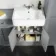 Monaco Dove Grey Combination Vanity Basin and Boston Toilet 1500mm