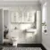 Monaco Chalk White Combination Vanity Traditional Basin with Marble Top & Hudson Toilet with Wooden Seat 1500mm