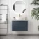 Corsica Inky Blue Wall Hung Drawer Vanity with Marble Top & Oval Counter Top Basin 800mm