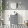 Bermuda Dove Grey Vanity with Oval Counter Top Basin 600mm - Brushed Brass Accents