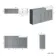 Monaco Dove Grey Combination Vanity Basin 1500mm (Excludes Pan & Cistern) - Brushed Brass Accents