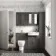 Monaco Graphite Grey Combination Vanity Traditional Basin and Seattle Toilet 1200mm - Brushed Brass Accents