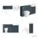 Monaco Inky Blue Combination Vanity Traditional Basin and Seattle Toilet 1500mm - Brushed Brass Accents