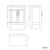 Bermuda Dove Grey Vanity with Oval Counter Top Basin 600mm - Brass Knurled Handles