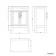 Bermuda Dove Grey Vanity with Curved Counter Top Basin 600mm - Brass Knurled Handles