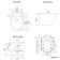 Monaco Dove Grey Combination Vanity Basin and Boston Toilet 1500mm - Brass Knurled Handles