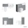 Monaco Dove Grey Combination Vanity Traditional Basin and Boston Toilet 1200mm - Brass Knurled Handles