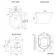 Monaco Dove Grey Combination Vanity Traditional Basin and Boston Toilet 1500mm - Brass Knurled Handles