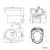 Monaco Dove Grey Combination Vanity Traditional Basin with Marble Top and Seattle Toilet 1500mm - Brass Knurled Handles