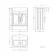 Monaco Chalk White Basin Vanity 600mm - Brass Knurled Handles
