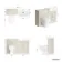Monaco Chalk White Combination Vanity Basin and Seattle Toilet 1200mm - Brass Knurled Handles