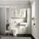 Monaco Chalk White Combination Vanity Basin with Marble Top & Atlanta Toilet 1200mm - Brass Knurled Handles