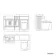 Monaco Chalk White Combination Vanity Traditional Basin and Boston Toilet 1500mm - Brass Knurled Handles