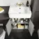 Monaco Graphite Grey Basin Vanity 600mm - Brass Knurled Handles