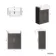 Monaco Graphite Grey Basin Vanity 600mm - Brass Knurled Handles