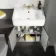Monaco Graphite Grey Basin Vanity and Back To Wall Unit 1200mm (Excludes Pan & Cistern) - Brass Knurled Handles
