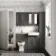 Monaco Graphite Grey Combination Vanity Basin with Marble Top 1200mm (Excludes Pan & Cistern) - Brass Knurled Handles