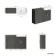 Monaco Graphite Grey Traditional Basin Vanity and Back To Wall Unit 1200mm (Excludes Pan & Cistern) - Brass Knurled Handles
