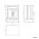 Lucia Chalk White Vanity with Oak Effect Top & Oval Counter Top Basin 640mm - Brass Knurled Handles