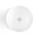 Lucia Chalk White Vanity with Marble Top & Round Counter Top Basin 840mm - Brass Knurled Handles