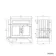 Lucia Graphite Grey Basin Vanity 830mm - Brass Knurled Handles