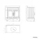 Lucia Graphite Grey Vanity with Marble Top & Undermount Basin 830mm - Brass Knurled Handles