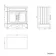 Lucia Graphite Grey Vanity with Marble Top & Oval Counter Top Basin 840mm - Brass Knurled Handles